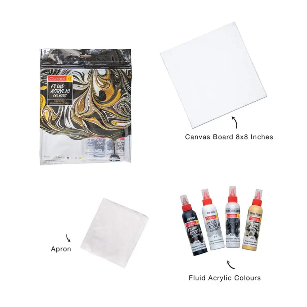 Camel Fluid Acrylic Colours DIY Kit Camel
